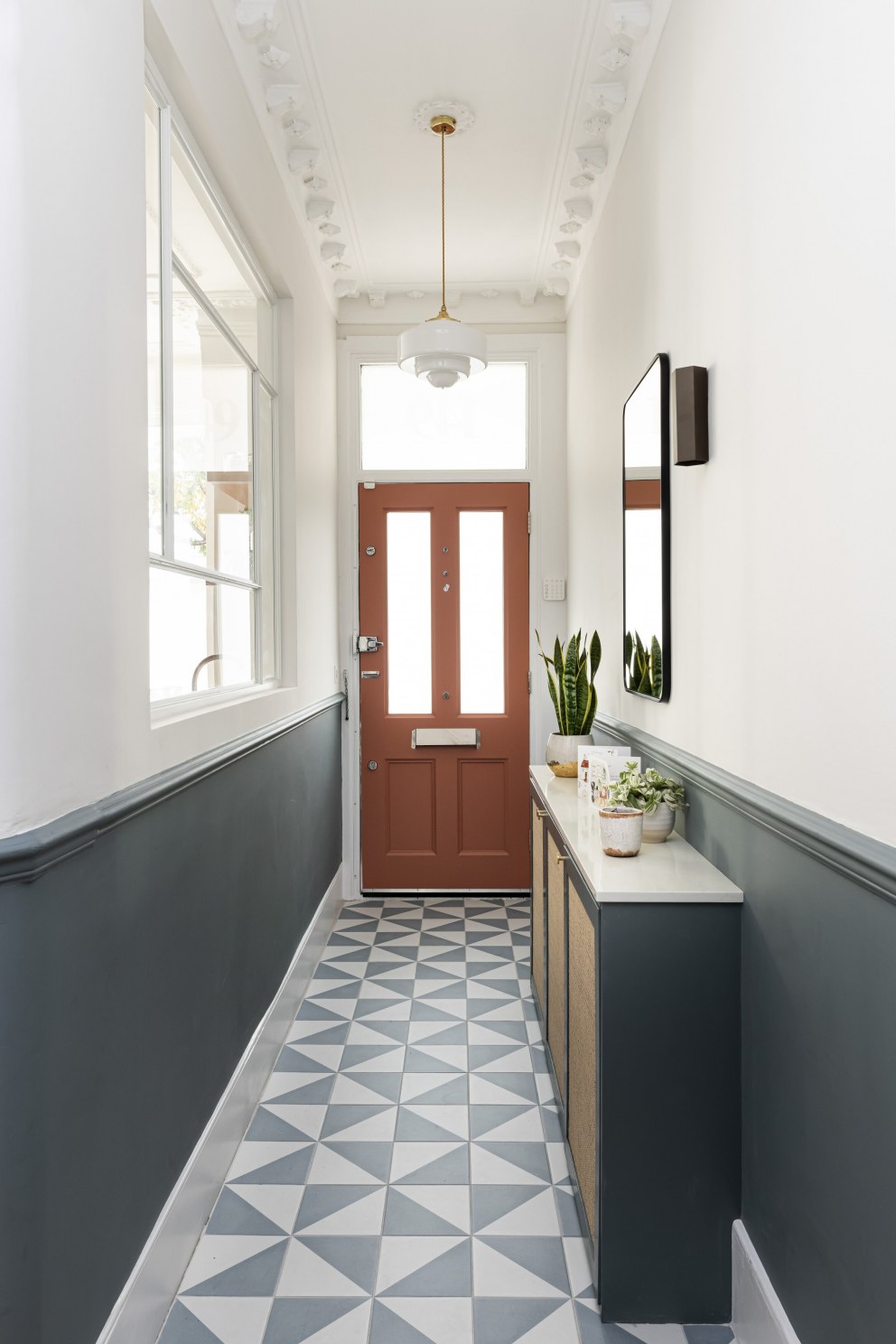 Northcote House | Hallway terracotta door | Interior Designers